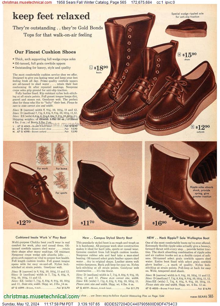 1958 Sears Fall Winter Catalog, Page 565