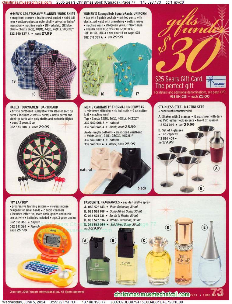 2005 Sears Christmas Book (Canada), Page 77