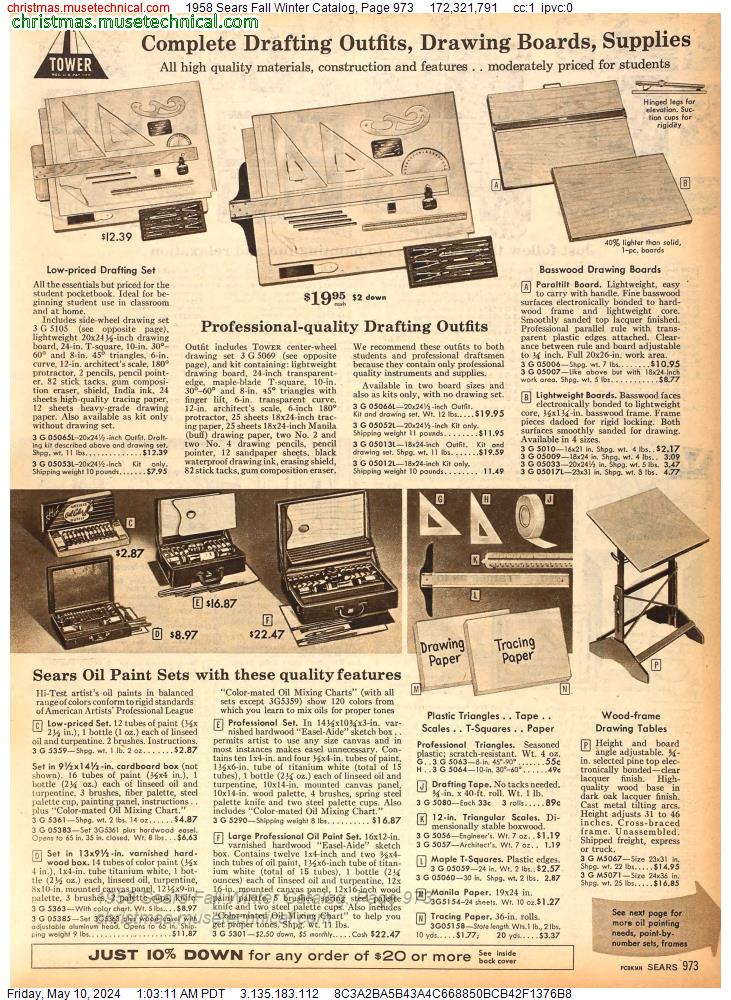 1958 Sears Fall Winter Catalog, Page 973