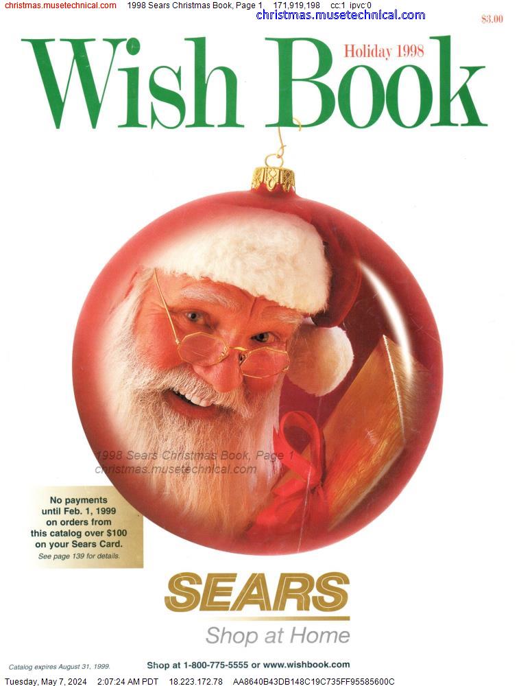 1998 Sears Christmas Book, Page 1