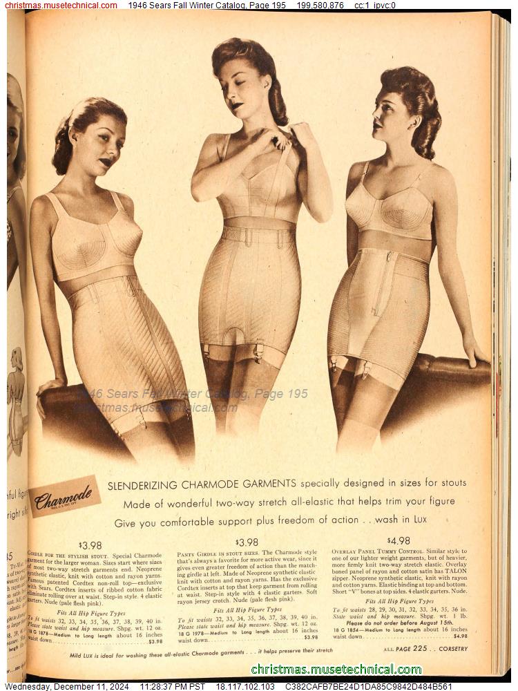 1946 Sears Fall Winter Catalog, Page 195