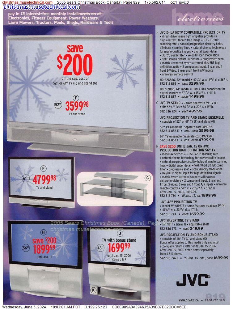 2005 Sears Christmas Book (Canada), Page 829