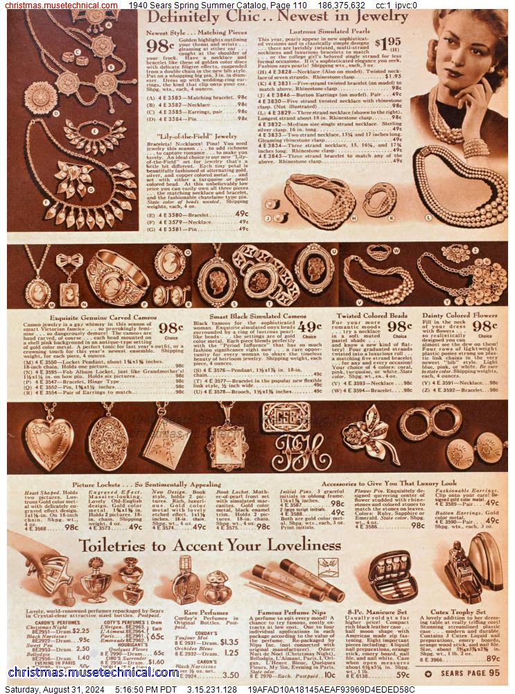 1940 Sears Spring Summer Catalog, Page 110