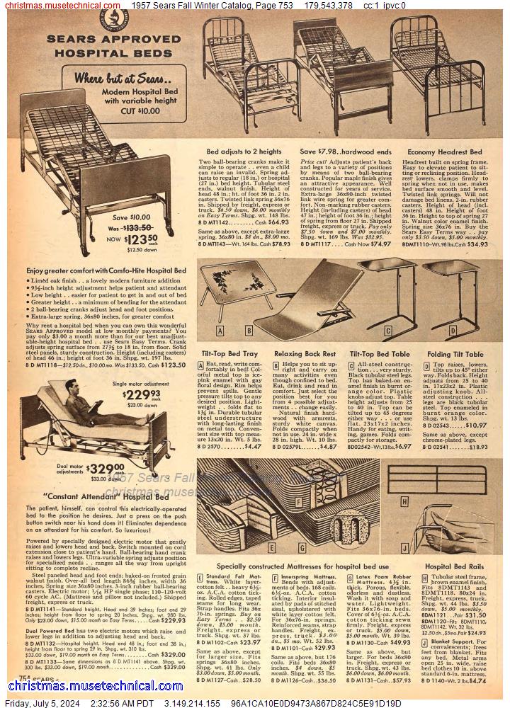 1957 Sears Fall Winter Catalog, Page 753