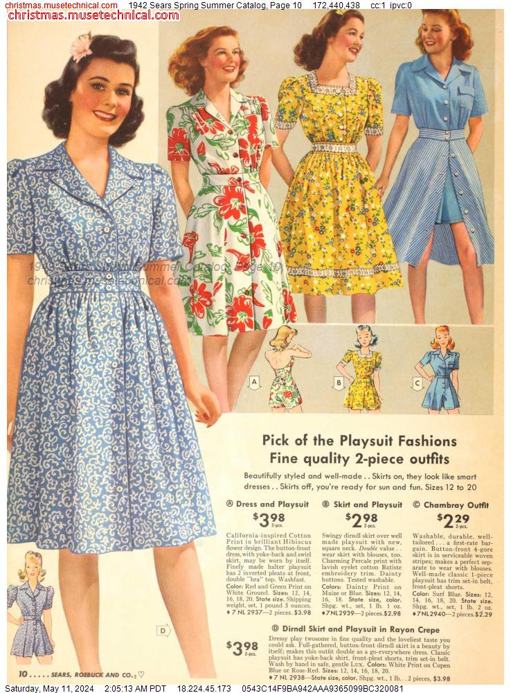 1942 Sears Spring Summer Catalog, Page 10 - Catalogs & Wishbooks