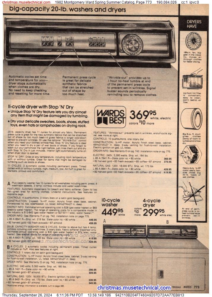 1982 Montgomery Ward Spring Summer Catalog, Page 773