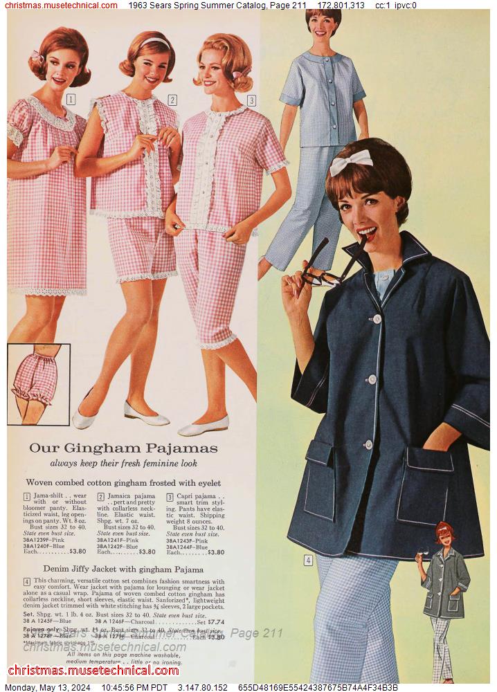 1963 Sears Spring Summer Catalog, Page 211