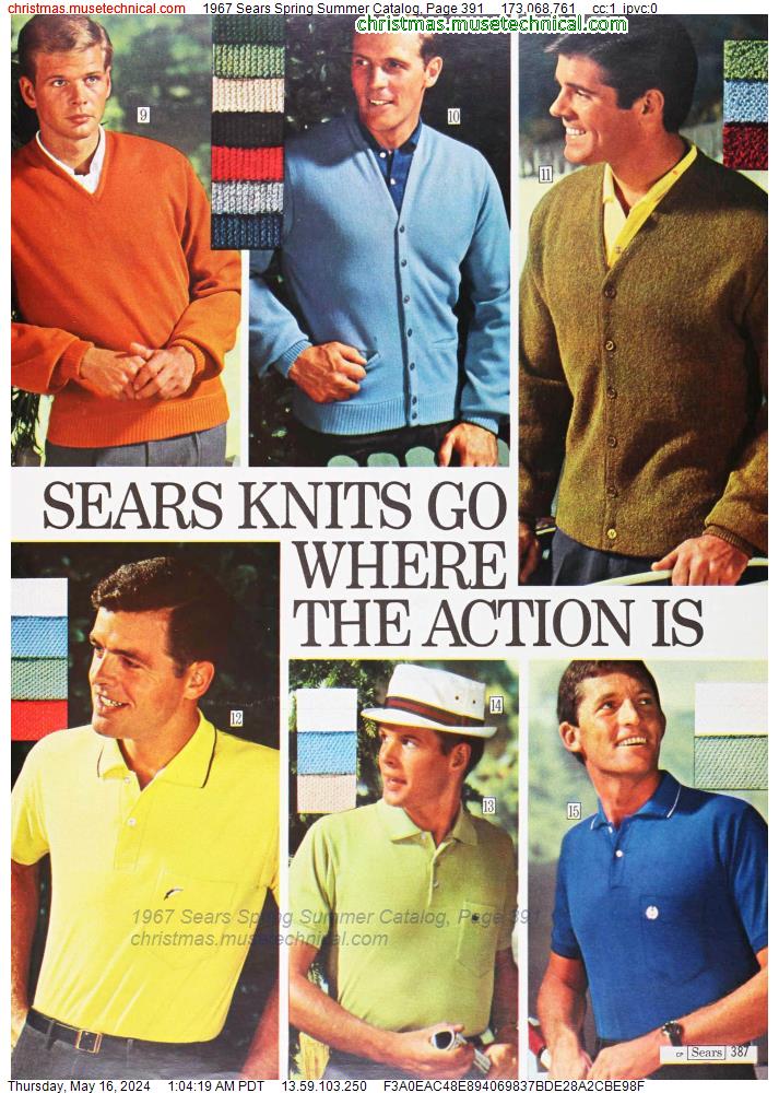 1967 Sears Spring Summer Catalog, Page 391