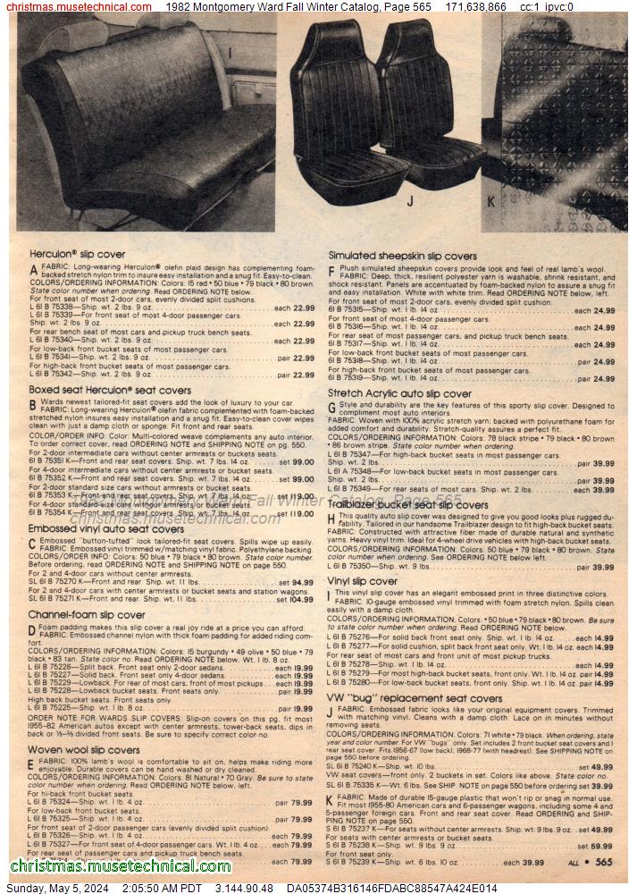 1982 Montgomery Ward Fall Winter Catalog, Page 565