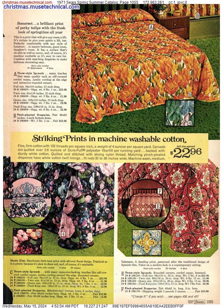 1971 Sears Spring Summer Catalog, Page 1055