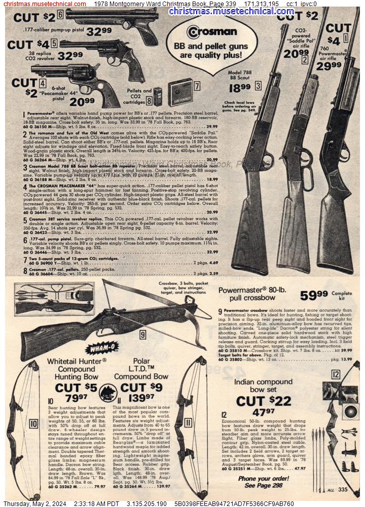1978 Montgomery Ward Christmas Book, Page 339