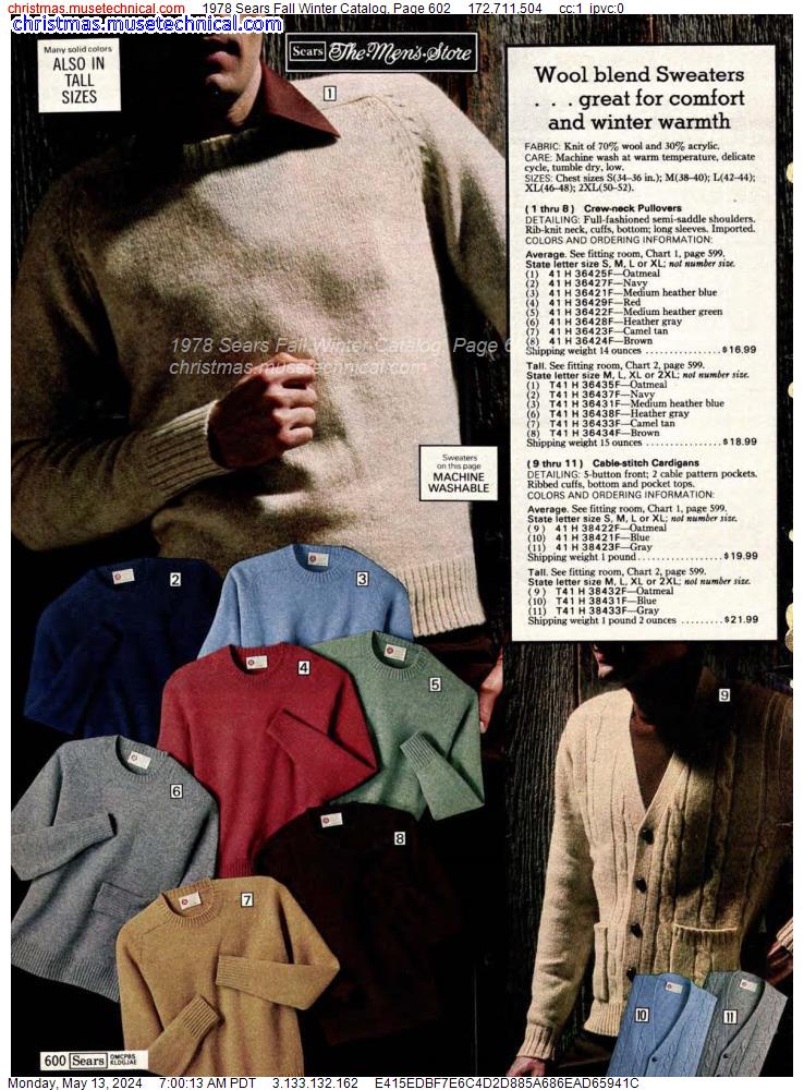 1978 Sears Fall Winter Catalog, Page 602