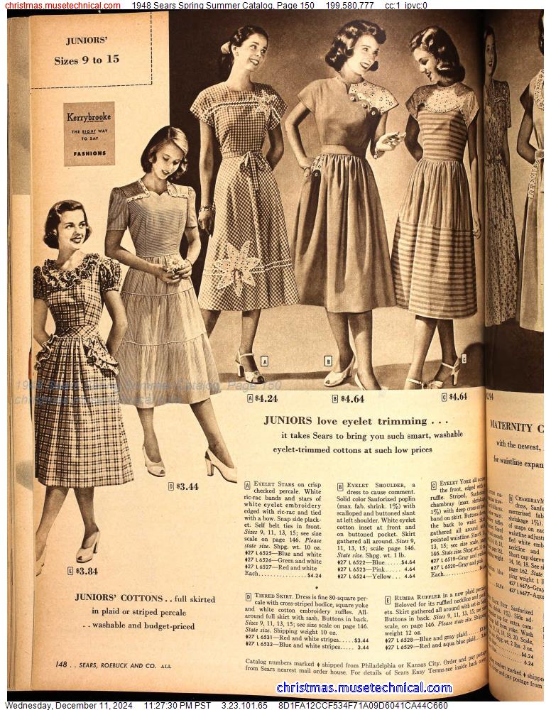 1948 Sears Spring Summer Catalog, Page 150