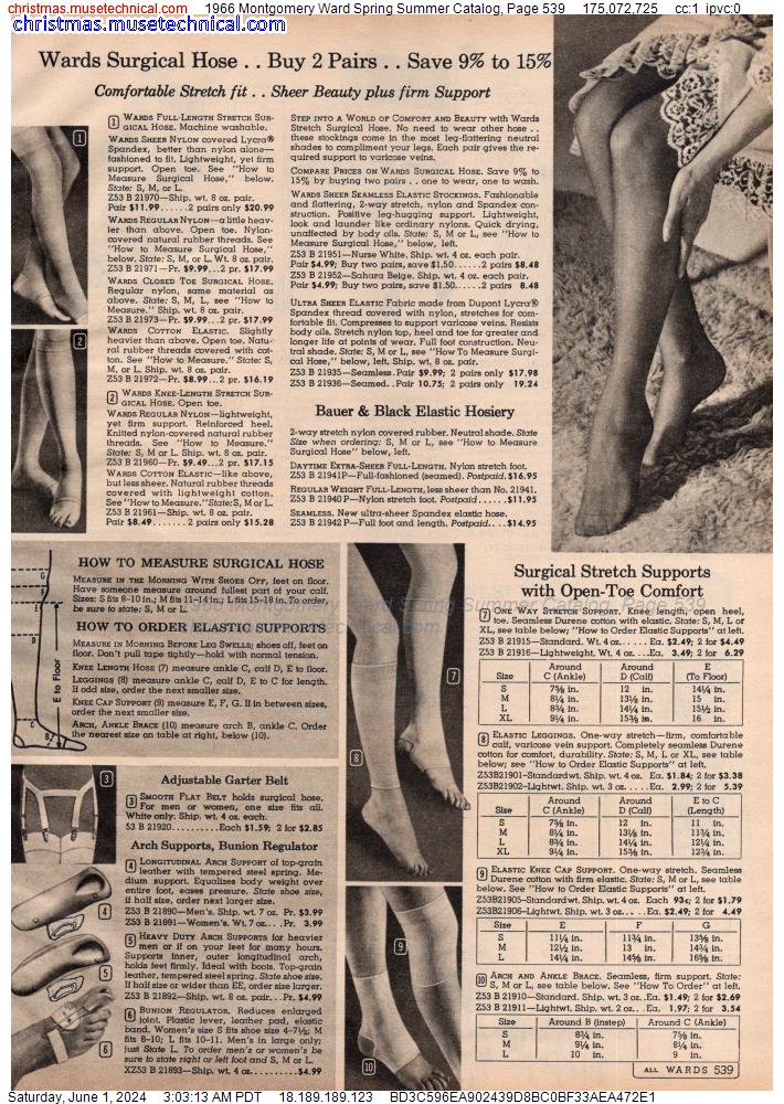 1966 Montgomery Ward Spring Summer Catalog, Page 539