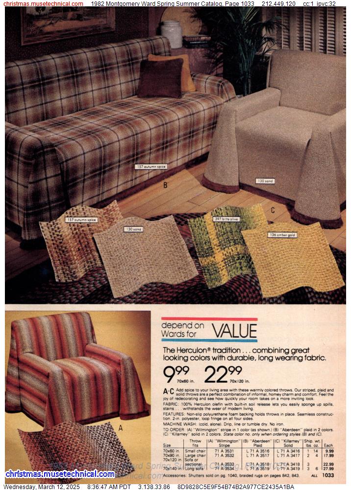 1982 Montgomery Ward Spring Summer Catalog, Page 1033