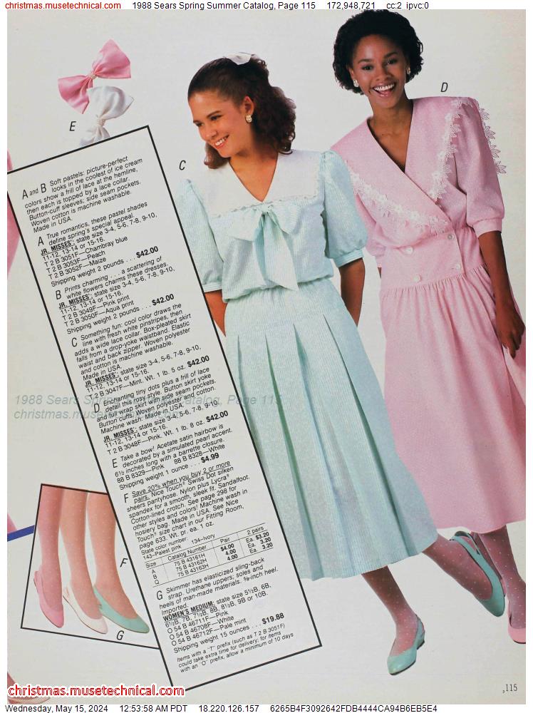 1988 Sears Spring Summer Catalog, Page 115