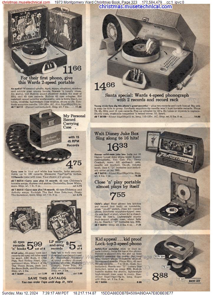1973 Montgomery Ward Christmas Book, Page 323