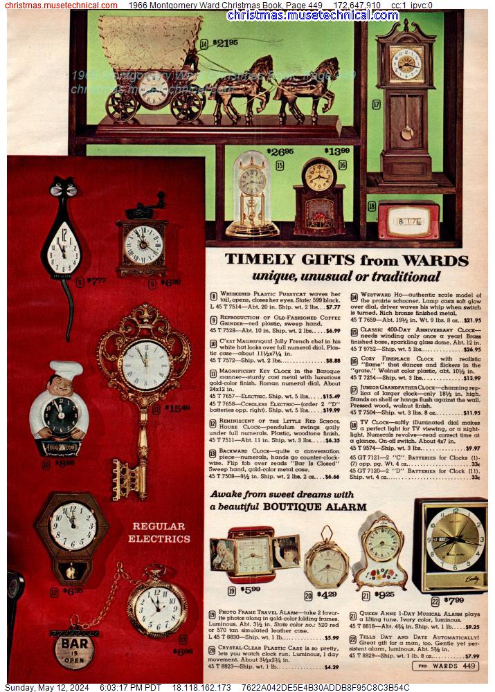1966 Montgomery Ward Christmas Book, Page 449