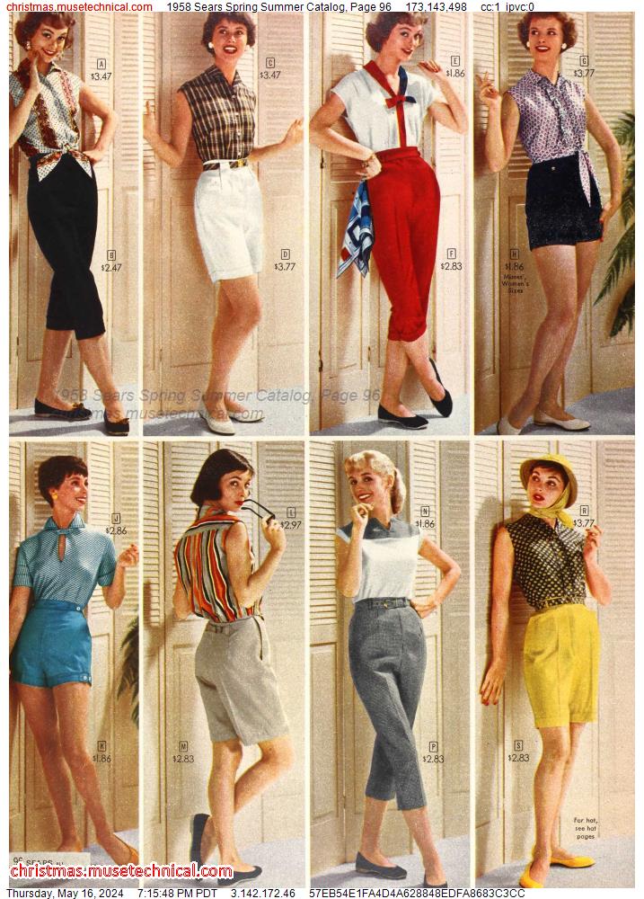 1958 Sears Spring Summer Catalog, Page 96