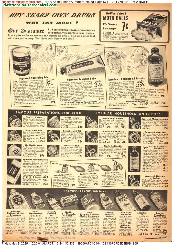 1939 Sears Spring Summer Catalog, Page 674