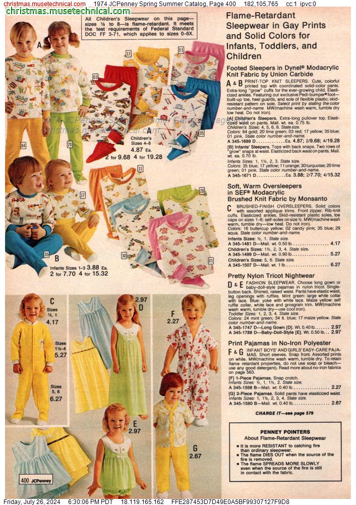 1974 JCPenney Spring Summer Catalog, Page 400