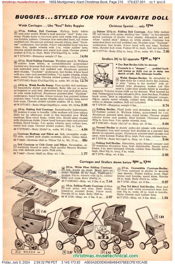 1958 Montgomery Ward Christmas Book, Page 310