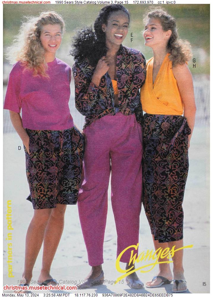 1990 Sears Style Catalog Volume 3, Page 15
