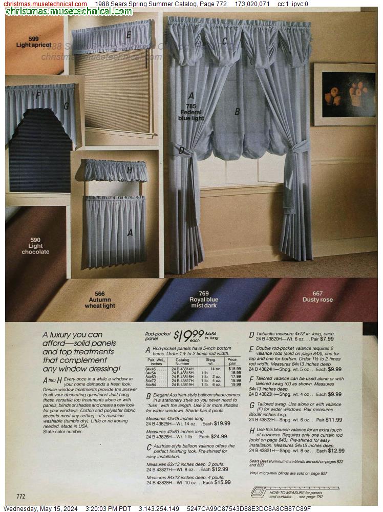1988 Sears Spring Summer Catalog, Page 772
