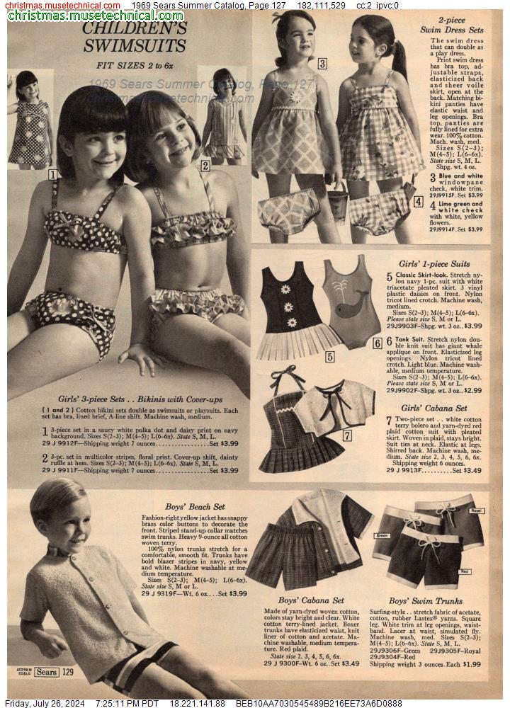 1969 Sears Summer Catalog, Page 127