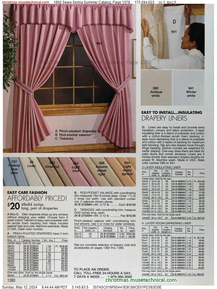 1992 Sears Spring Summer Catalog, Page 1378