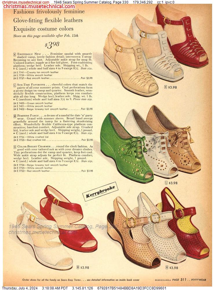 1946 Sears Spring Summer Catalog, Page 330