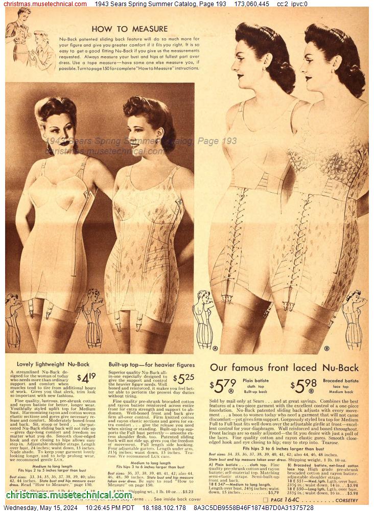 1943 Sears Spring Summer Catalog, Page 193