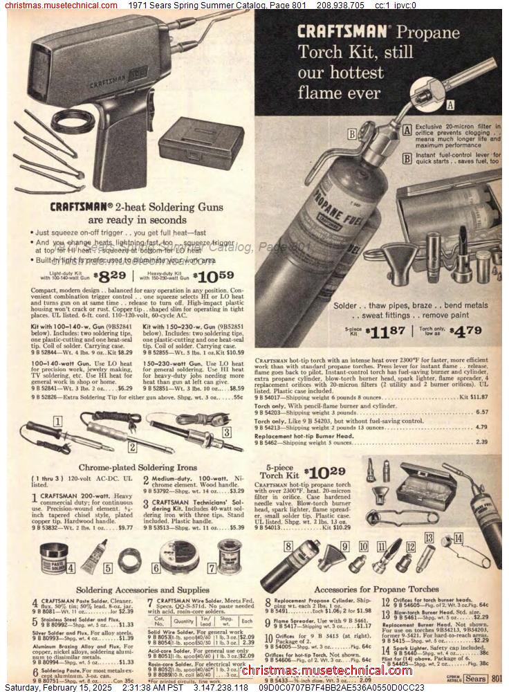 1971 Sears Spring Summer Catalog, Page 801