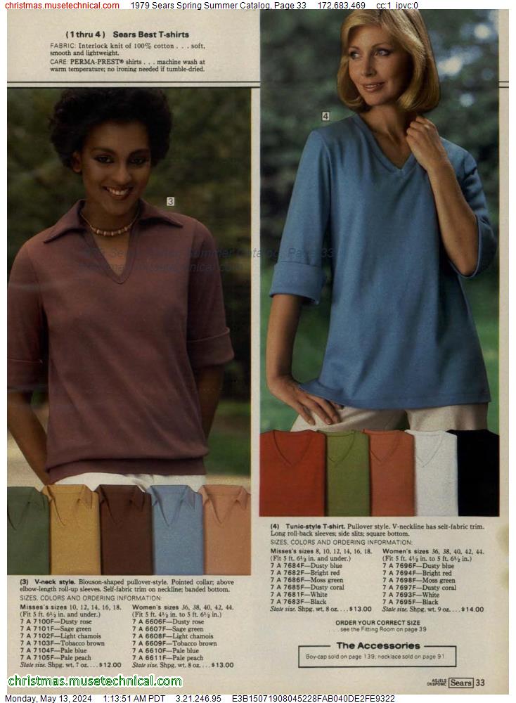 1979 Sears Spring Summer Catalog, Page 33