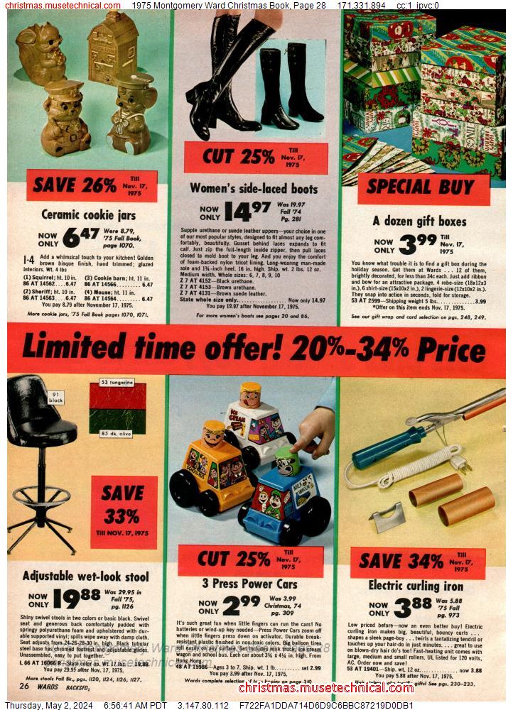 1975 Montgomery Ward Christmas Book, Page 28