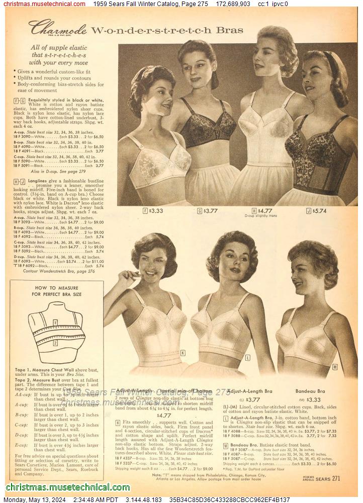 1959 Sears Fall Winter Catalog, Page 275