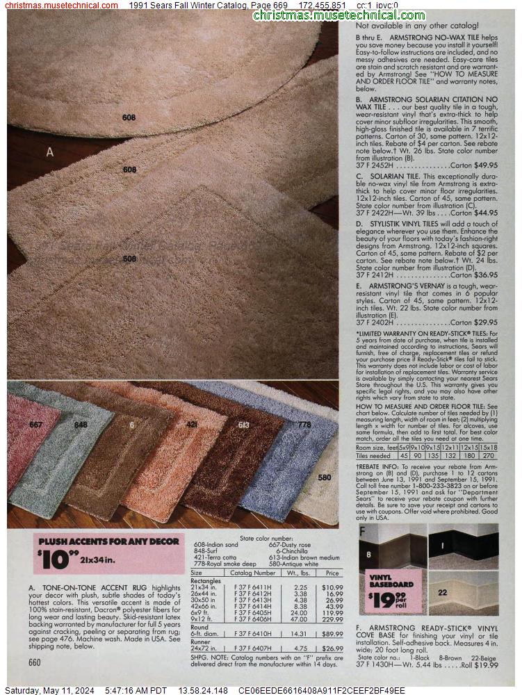 1991 Sears Fall Winter Catalog, Page 669