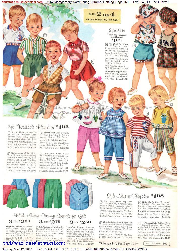 1962 Montgomery Ward Spring Summer Catalog, Page 363