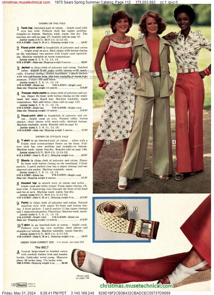 1975 Sears Spring Summer Catalog, Page 112