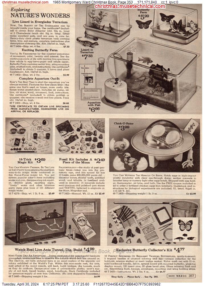 1965 Montgomery Ward Christmas Book, Page 353