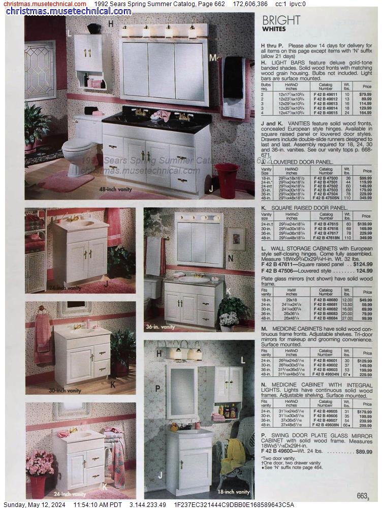 1992 Sears Spring Summer Catalog, Page 662