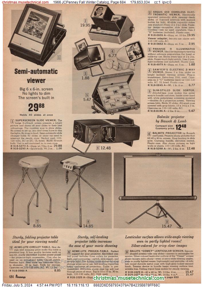 1966 JCPenney Fall Winter Catalog, Page 684