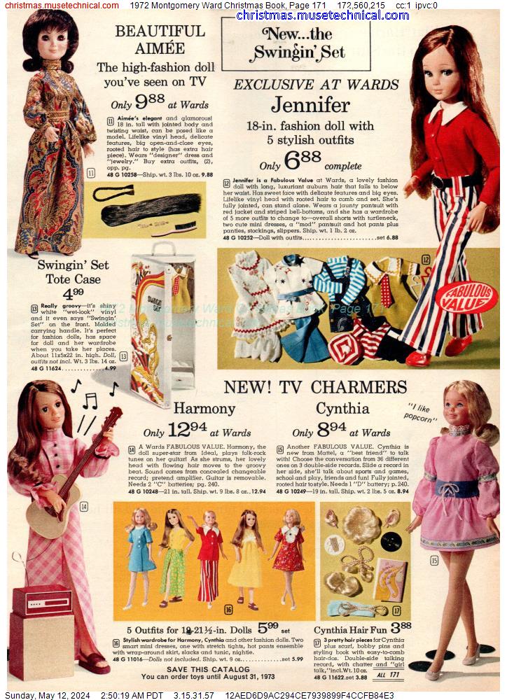 1972 Montgomery Ward Christmas Book, Page 171