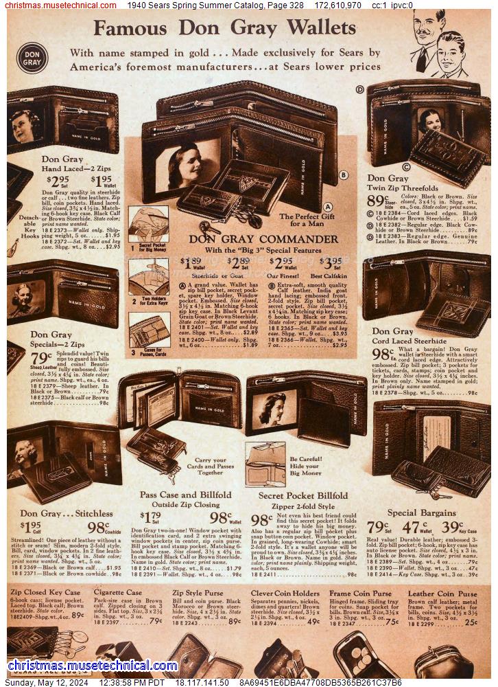 1940 Sears Spring Summer Catalog, Page 328