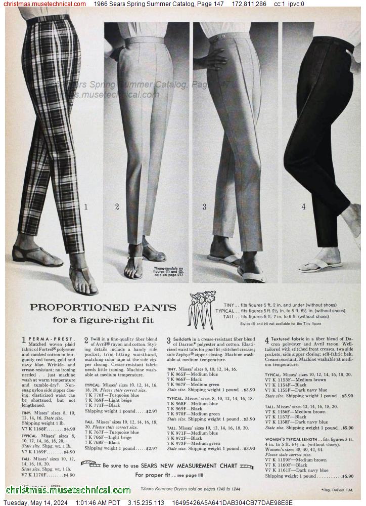 1966 Sears Spring Summer Catalog, Page 147