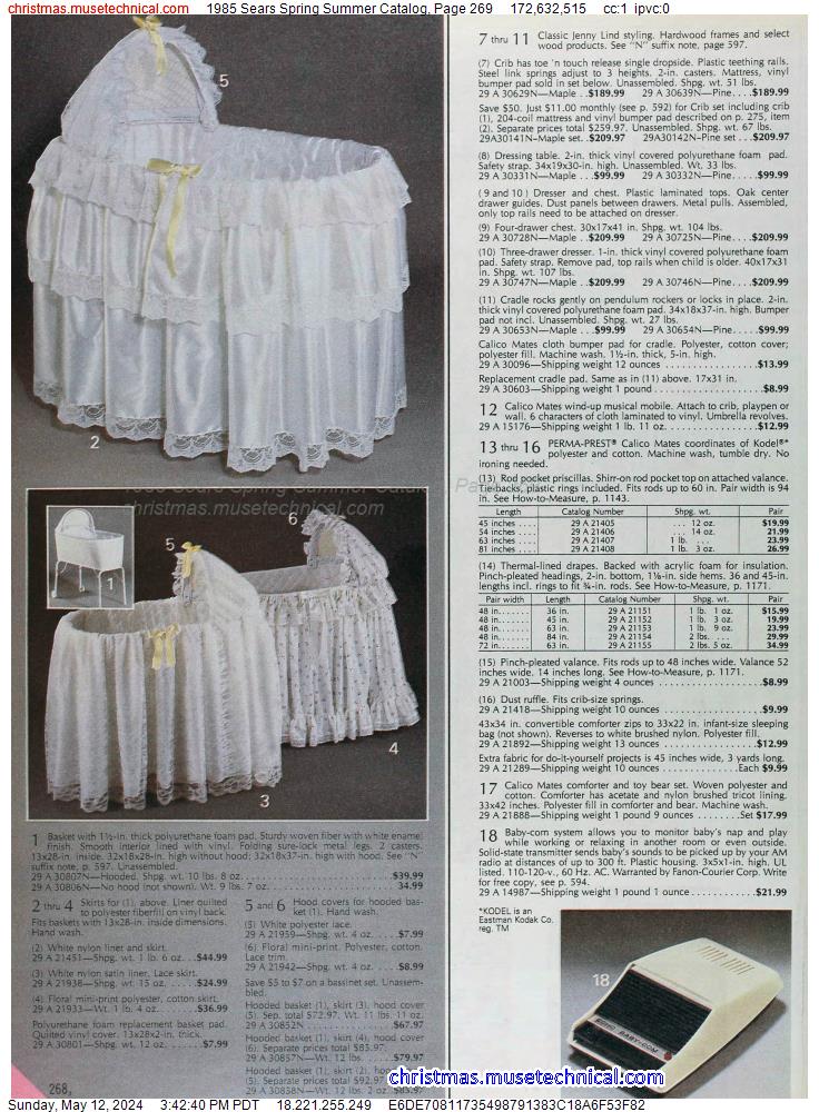 1985 Sears Spring Summer Catalog, Page 269