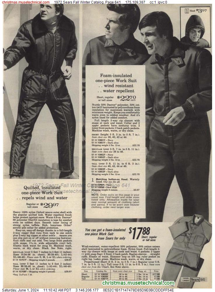 1972 Sears Fall Winter Catalog, Page 641