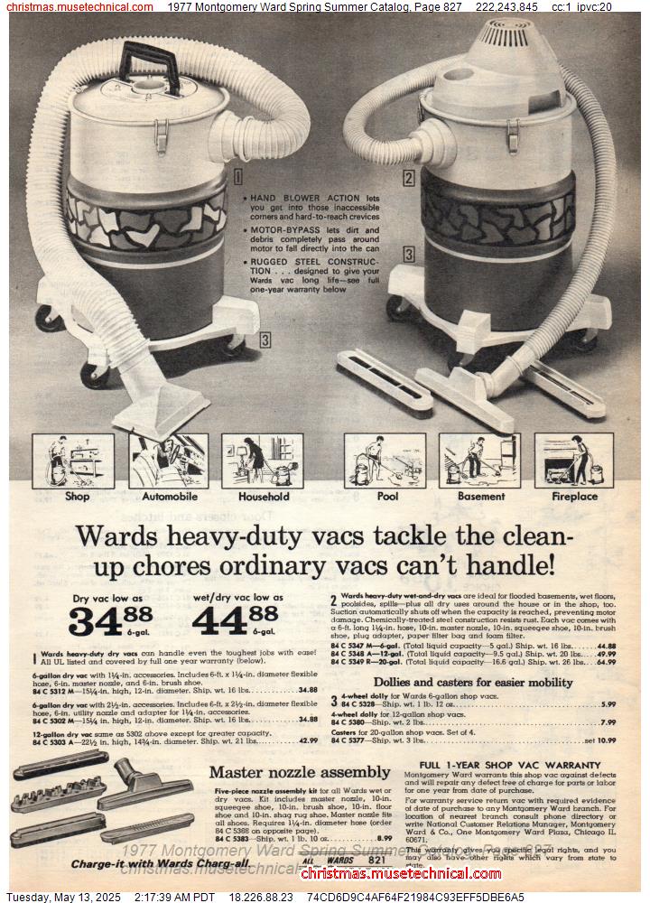 1977 Montgomery Ward Spring Summer Catalog, Page 827