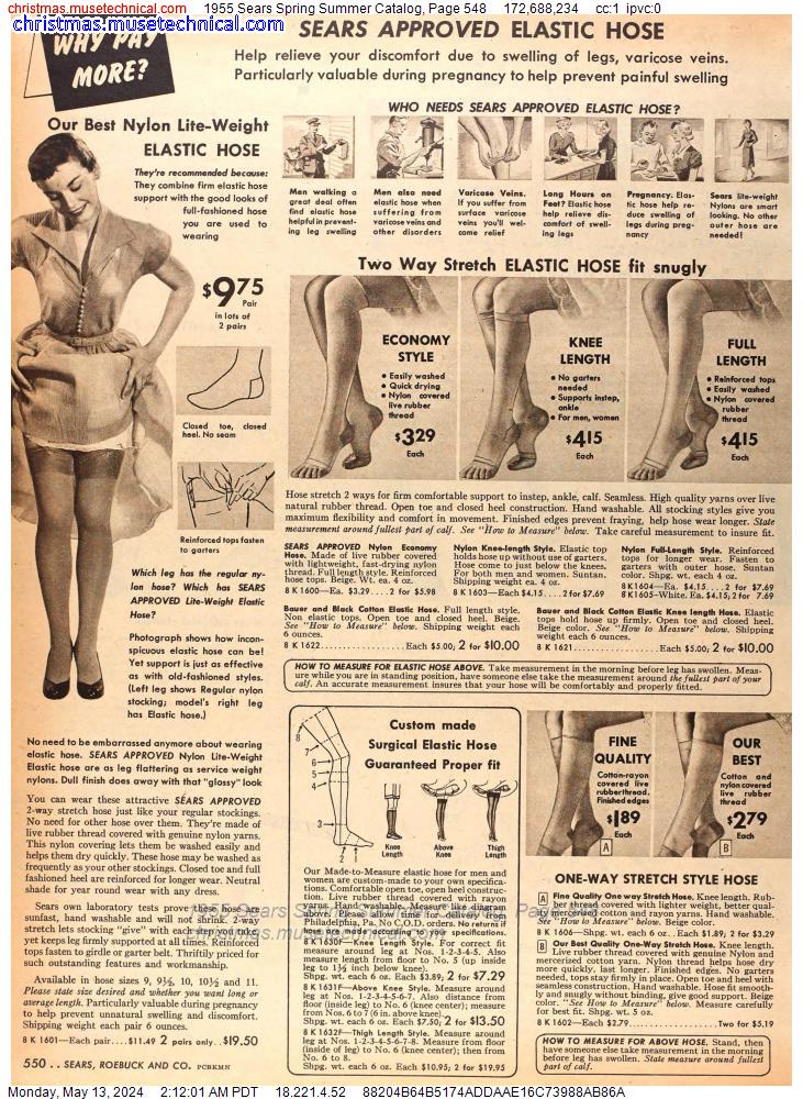 1955 Sears Spring Summer Catalog, Page 548