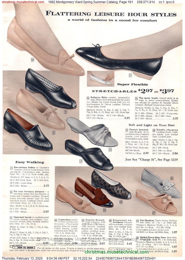 1962 Montgomery Ward Spring Summer Catalog, Page 191